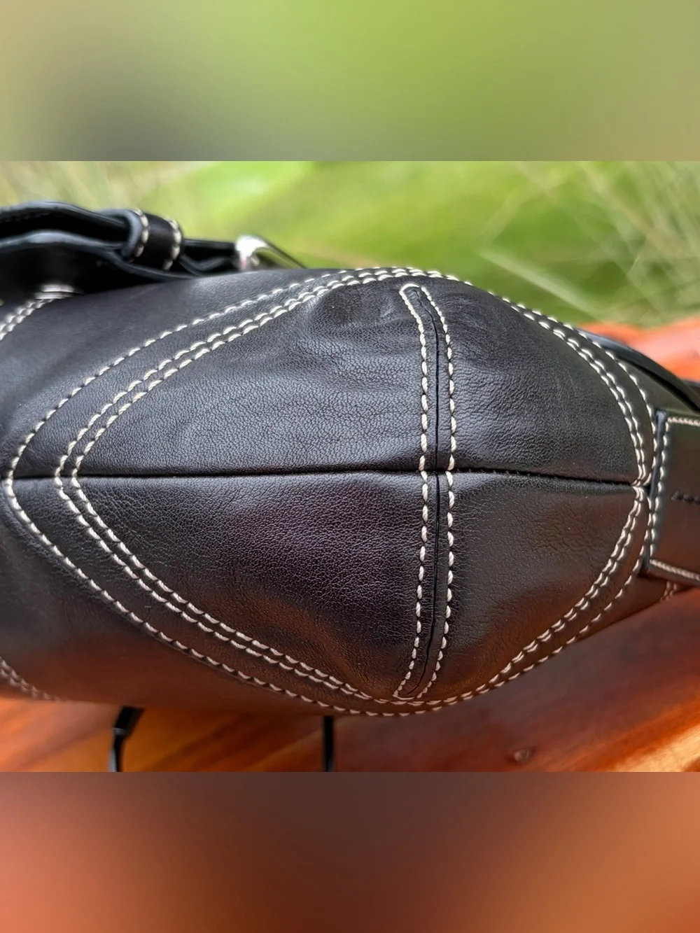 Vintage COACH Soho Flap Shoulder Bag Black Leather 10316 - Picture 14 of 17